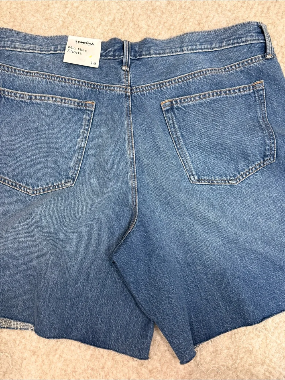 Sonoma Light Blue Mid-Rise Denim Shorts
